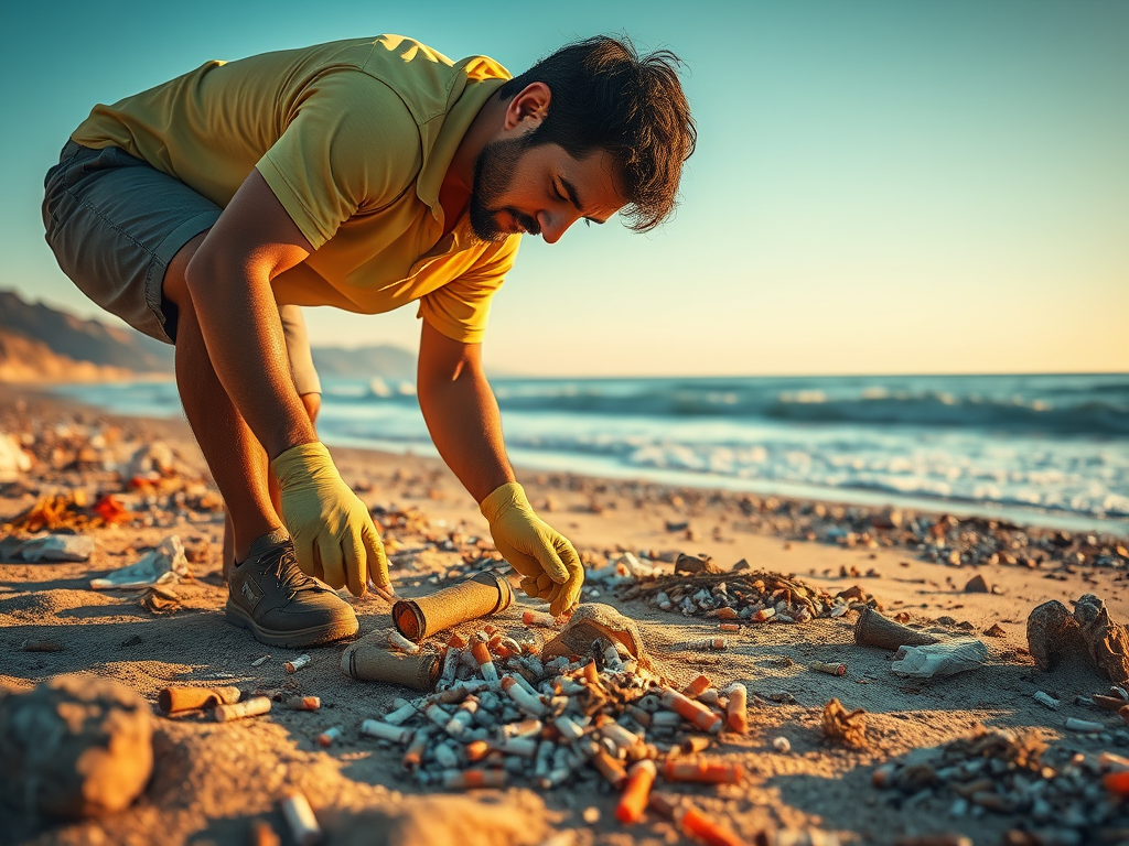 "El cigarrillo antes de llegar al kiosco ya hizo mucho daño "

⛱️Así lo afirmó Gastón Caminata, quien se ocupa desde hace muchos años de retirar la contaminación que producen las colillas en el suelo que pisamos. Este "despertólogo ambiental", tal cual se define, ha logrado limpiar playas en Pinamar, Ostende, Cariló y Mar Del Plata mediante el reciclado de recipientes plásticos y/o tubos de pvc. Pero quizá lo más importante es que nos interpela en nuestro habitar cotidiano en el que no medimos la real contaminación que produce una sola colilla en un curso de agua.